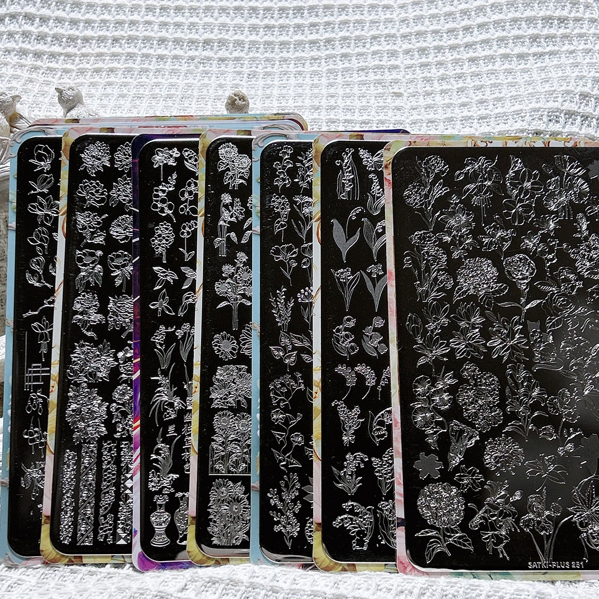 Nail Art Stamping Plate Stamping Steel Plate Beginner-Friendly No-Painting Nail Decoration Template Cartoon Bump Superman Little Monster Nail Art Steel Plate Stamping Gel Nail Polish Mold Nail Stamping Template Transparent Transfer Silicone Stamp Steel Plate Nail Art Tools