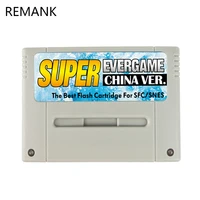 Nuevo para tarjeta de cartucho de juego Super SNES EVERGAME para Nintendo SNES consola de videojuegos JPN/EU/USD de 16 bits con tarjeta TF 1000 en 1