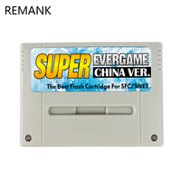 NEW For Super SNES Game Cartridge Card EVERGAME For Nintendo SNES 16-Bit JPN/EU/USD Video Game Console with TF Card 1000 in 1