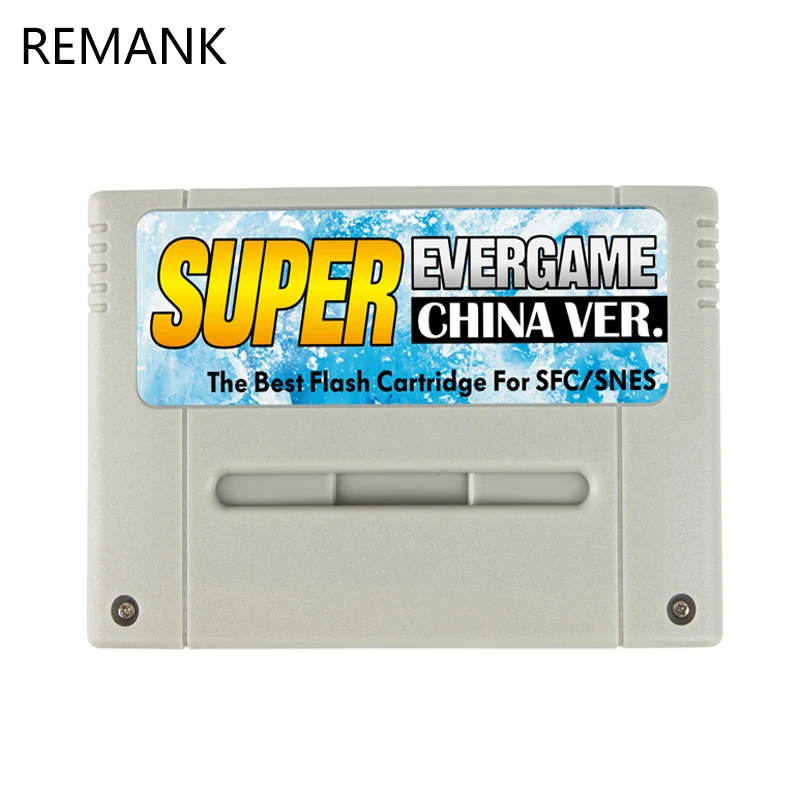 NEW For Super SNES Game Cartridge Card EVERGAME For Nintendo SNES 16-Bit JPN/EU/USD Video Game Console with TF Card 1000 in 1