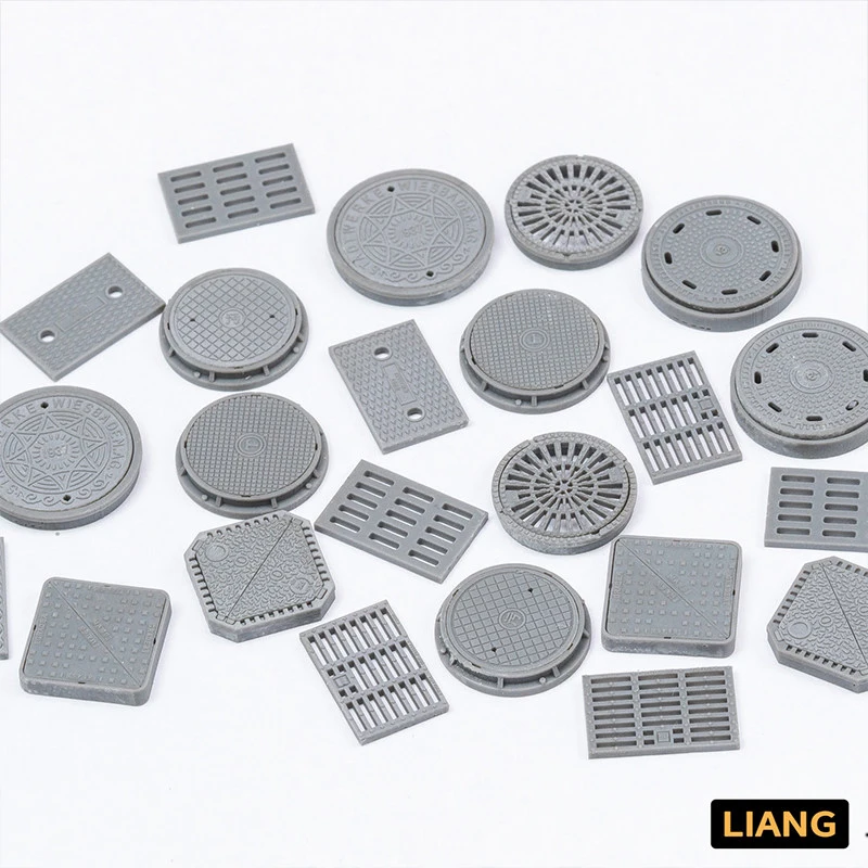 LIANG 0601 Model Accessory 1/35 Manhole Cover Miniature Scene Decor For Figure Military Diorama Building Kit Hobby DIY Road Part