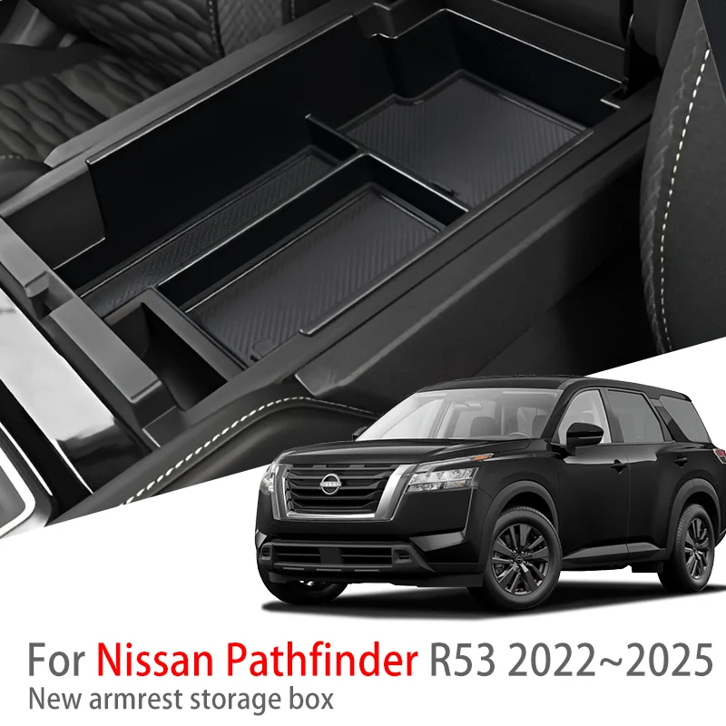 

Auto Parts Suitable For Nissan Pathfinder R53 2022~2025 2023 Car Center Console Armrest Storage Box Multifunctional Accessories