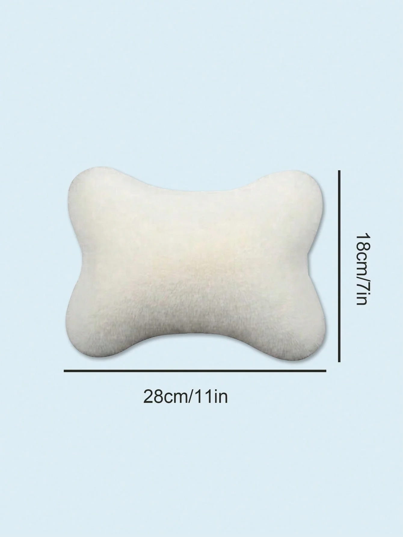 플러시 인조 토끼털 자동차 헤드레스트 베개 – 부드러운 목 지지 쿠션, 앞좌석 및 뒷좌석에 모두 적합, 고급스러운 편안함