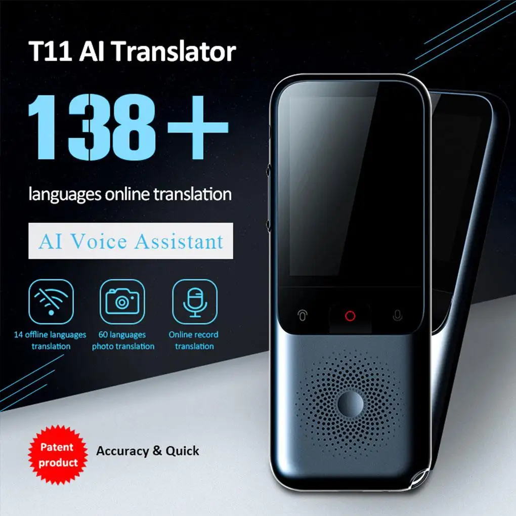 

Translator Pocket-size Office Supplies Off-line 138 Languages Translating Device LED Display Internet Travelling Tool