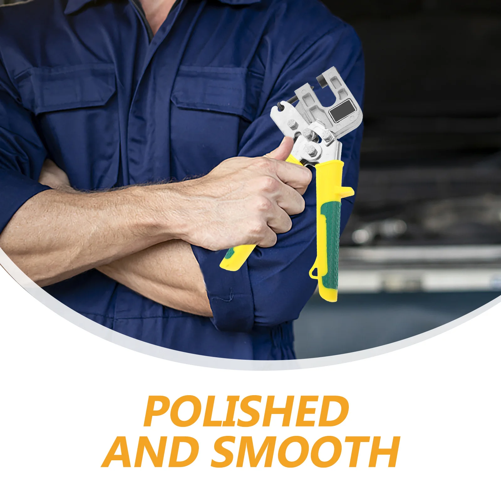 

1Pcs Single Hand Crimper Steel Stud Flat Mouth Plier Yellow Drywall Ceiling Keel Tool Pincer for Metal Stud Riveting