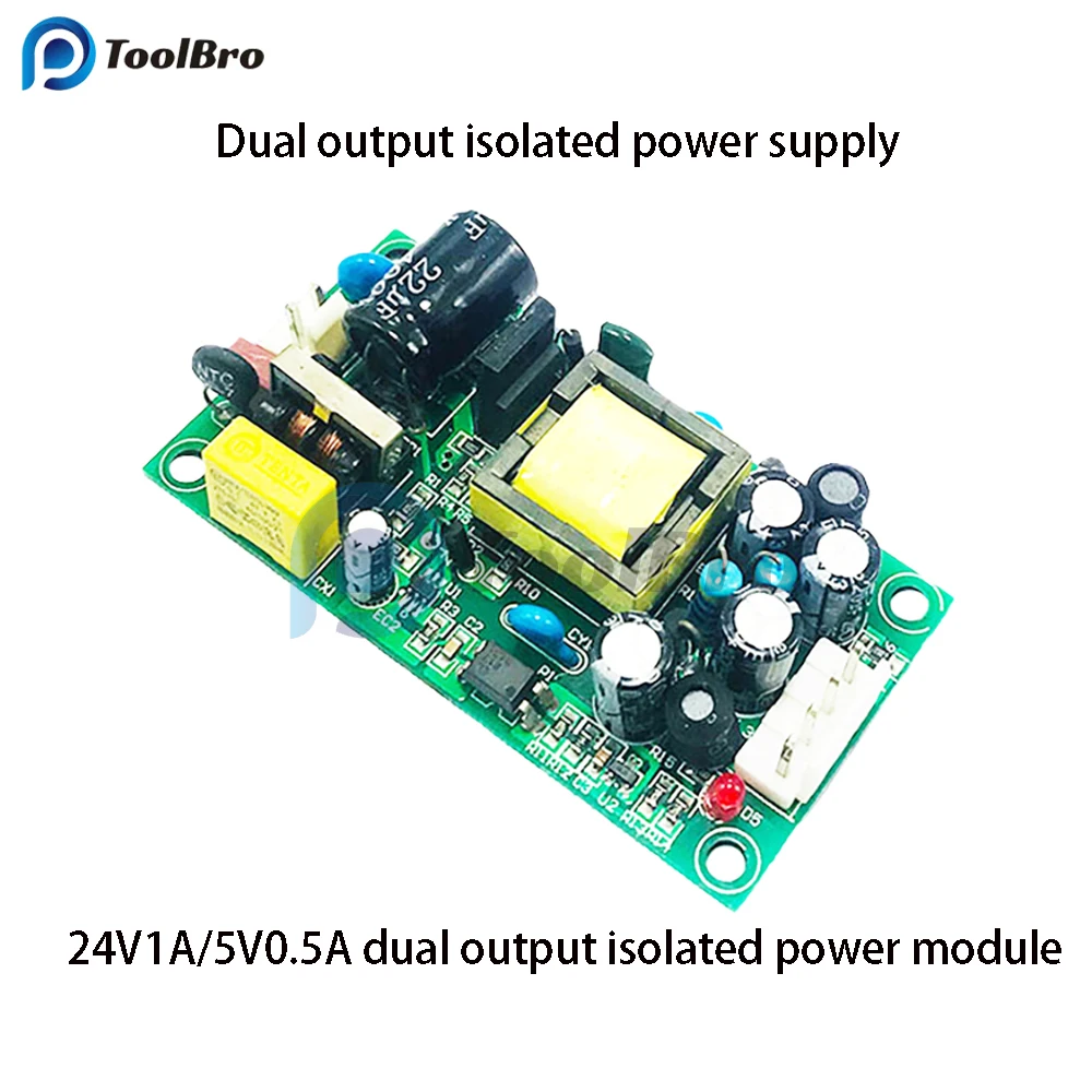 Dual Output AC-DC Step Down Power Supply 220V to 24V 1A 110V to 5V  0.5A Buck Converter Voltage Regulator 24W 2.5W Power Adapter