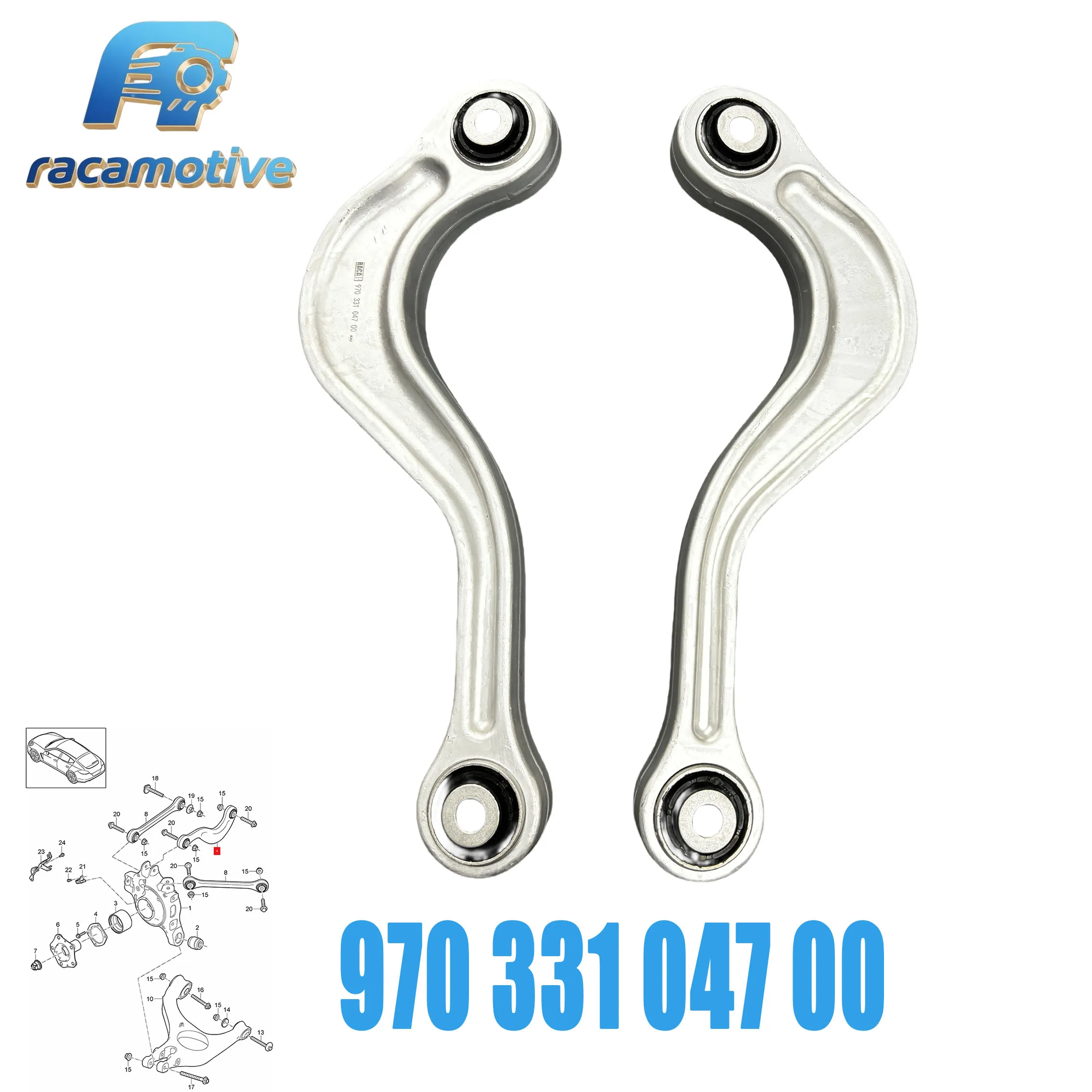 97033104700 suitable for Porsche Panamera (970) 2009-2017 left and right rear upper traction control arm sway arm.