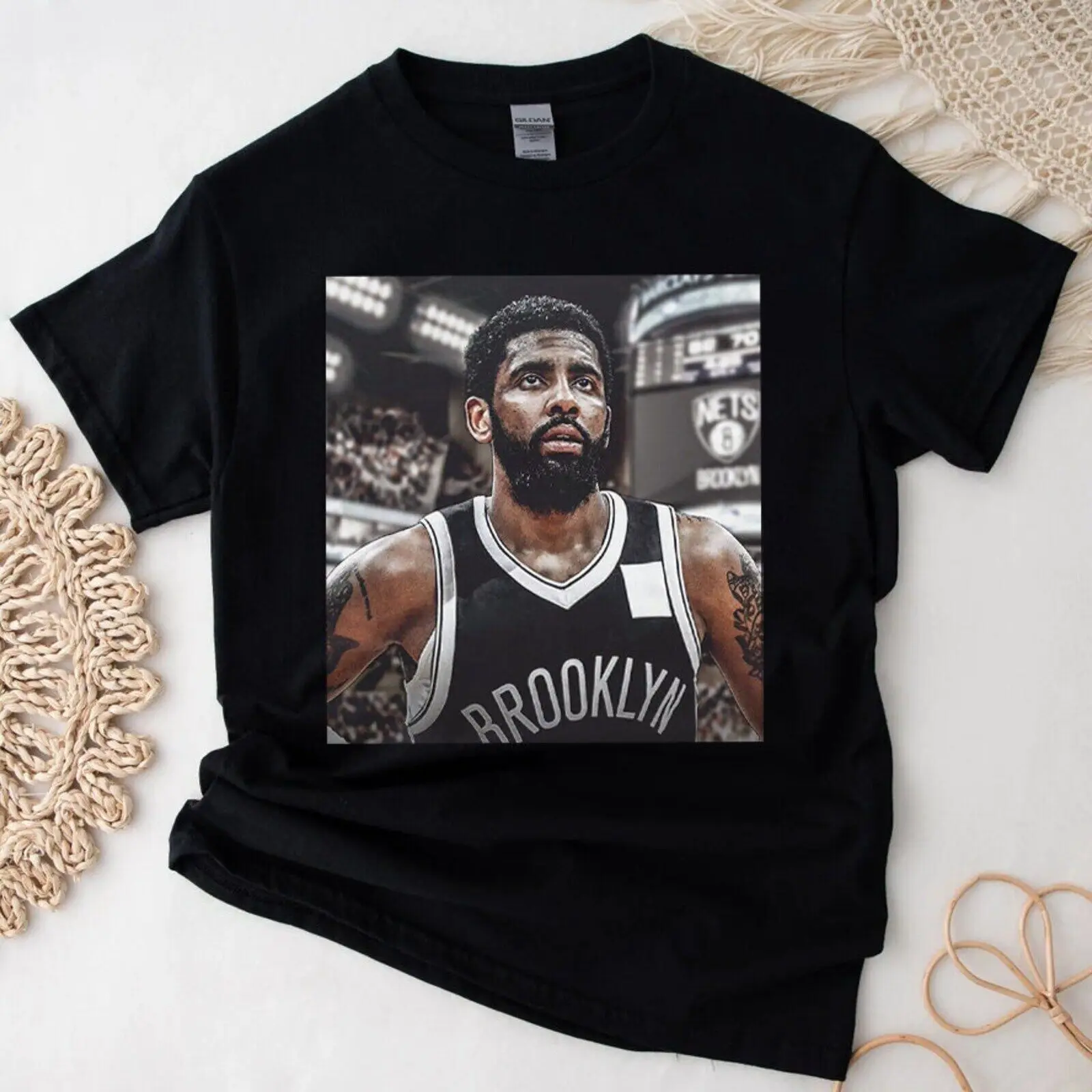 

Kyrie Basketball TShirt, Brooklyn Kyrie Unisex Black Shirt, Basketball American