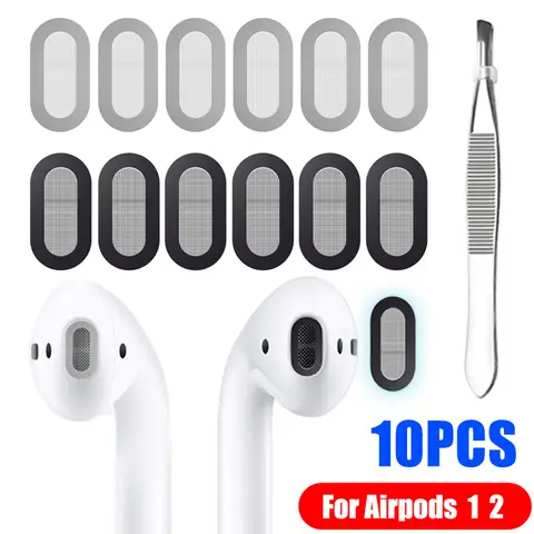 수리 부품 Airpods 1 2 용 먼지 필터 메쉬 교체 더러운 방지 메쉬 보호 필터 이어폰 필터 보호 필터