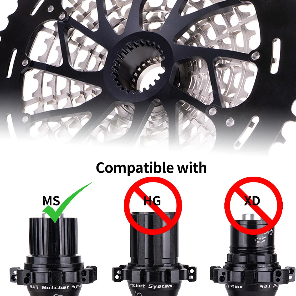 ZTTO Ultimate MTB 12 Speed Lightweight 376g Cassette 10-50T MS ULT