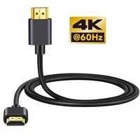 0.5m/1m/1.5m/2m Length 4K@60Hz HDMI-compatible 2.0 Thin Cable High Speed Connection Cable Video Audio Cord For PS4 Xbox HDTV