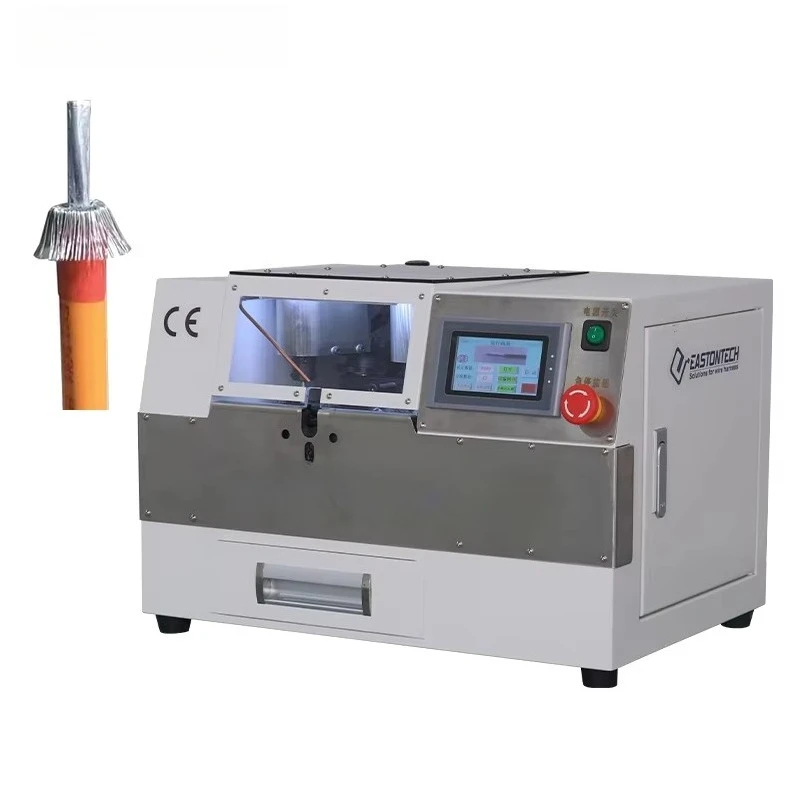 EW-1060 آلة قطع جديلة الكابلات الأوتوماتيكية آلات خلفية قابلة للطي