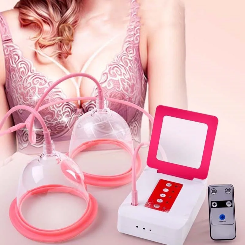 Breast Massage Electric Vacuum Cups Enlargement Breast Enhancer Pump Bra Enlarge Remote Massager Bust Developer Care