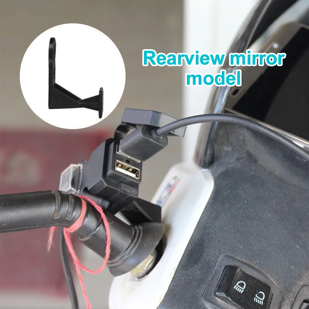 Updated Motorcycle Dual USB Charger with ON/OFF Switch Waterproof Motorbike Handlebar Phone Charger Fast Charging Socket image 4