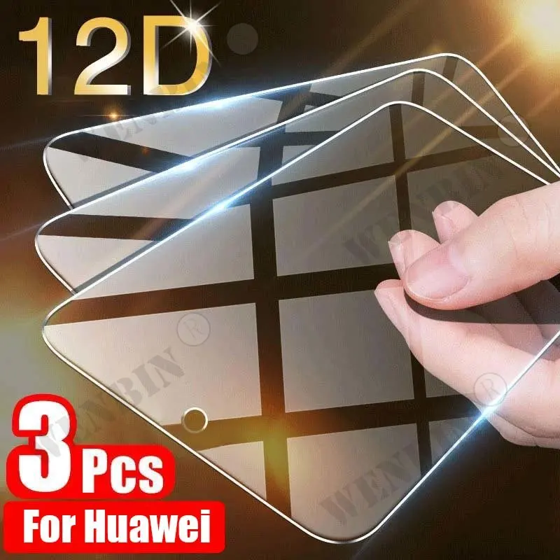 

Защитное стекло 9HD для Huawei P60 P50 P40 P30 Pro Mate 50 60 Pro Nova 6 5 4 Pro, 3 шт.