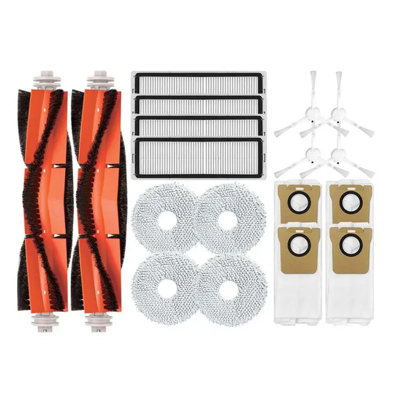 

Комплект аксессуаров ABUP для робота-пылесоса Dreame L10S Ultra / Xiaomi Mijia Omni B101CN: основная и боковые щетки, HEPA-фильтр, насадка для влажной уборки, мешок для сбора пыли