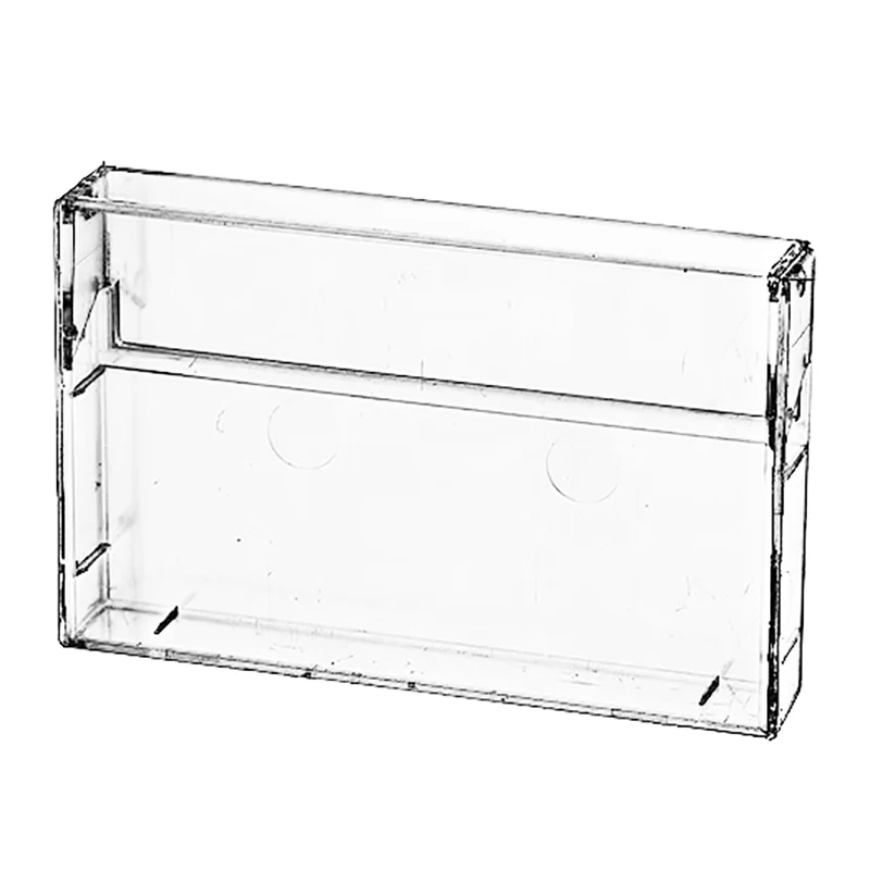 1Pc Portable Dustproof Box Empty Cassette Tape Transparent Plastic Storage Box Audio Magnetic Recording Blank Tape Case