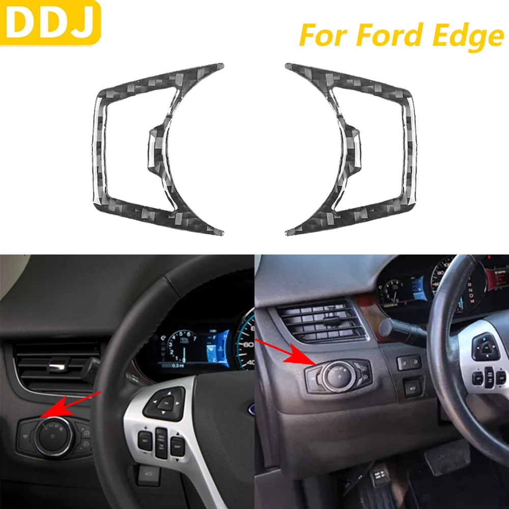 

Для Ford Edge 2011-2014 углеродное волокно переключатель фар панель управления декоративная крышка автомобильные аксессуары наклейка для украшения интерьера