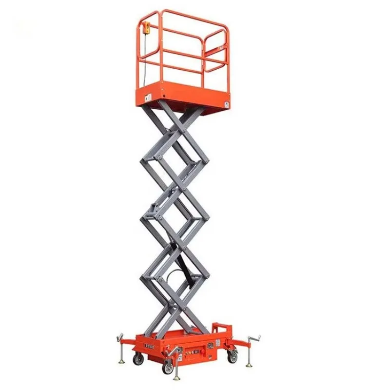 Factory Customizable 6-14m Electric Movable Scissors Lift Hydraulic Mobile Electric Scissor Lift Man Lift