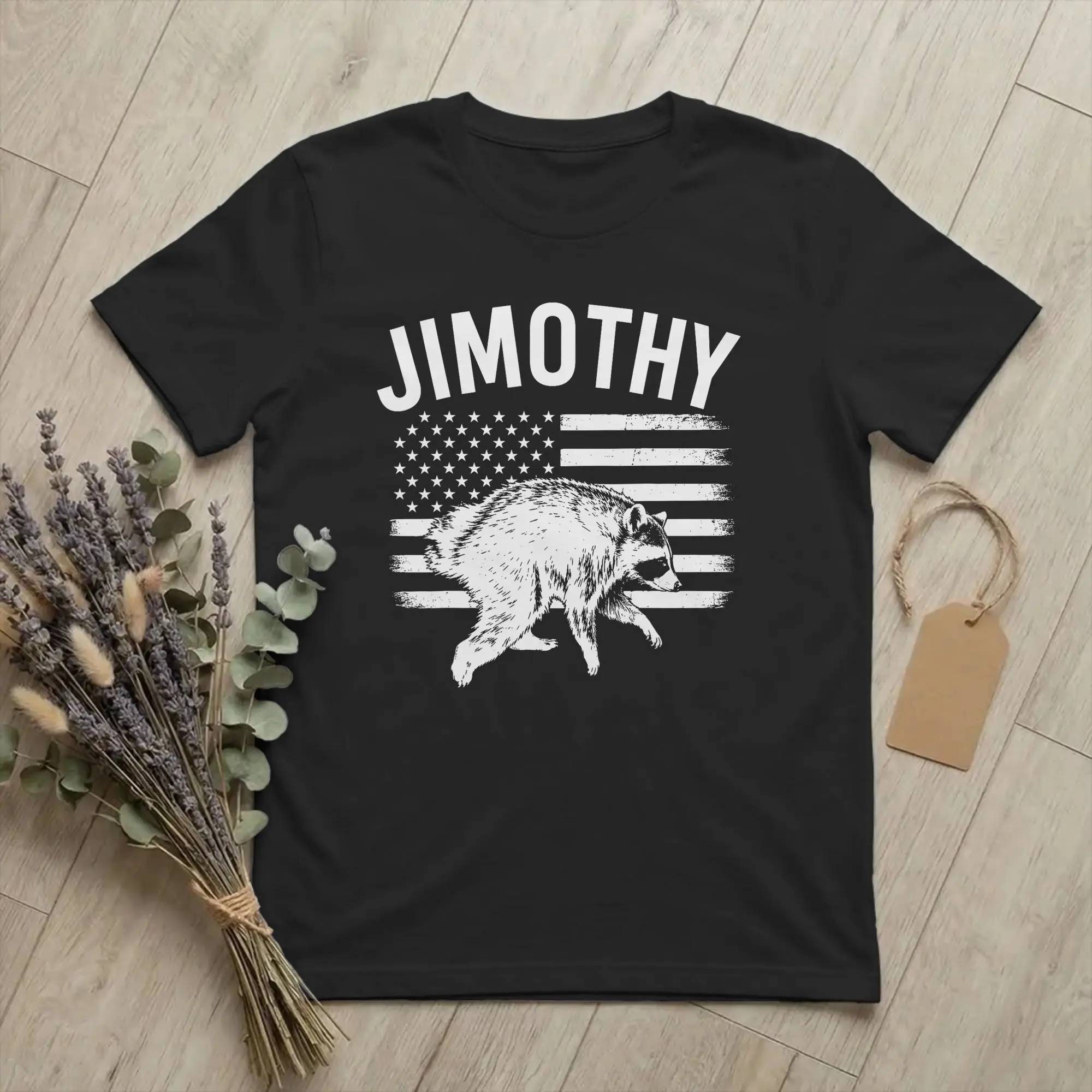 Print Jimothy Viral Seattle Racoon Funny Jimothy T-Shirt For Men Women Cotton Short Sleeve  O-neck Summer Top Tee
