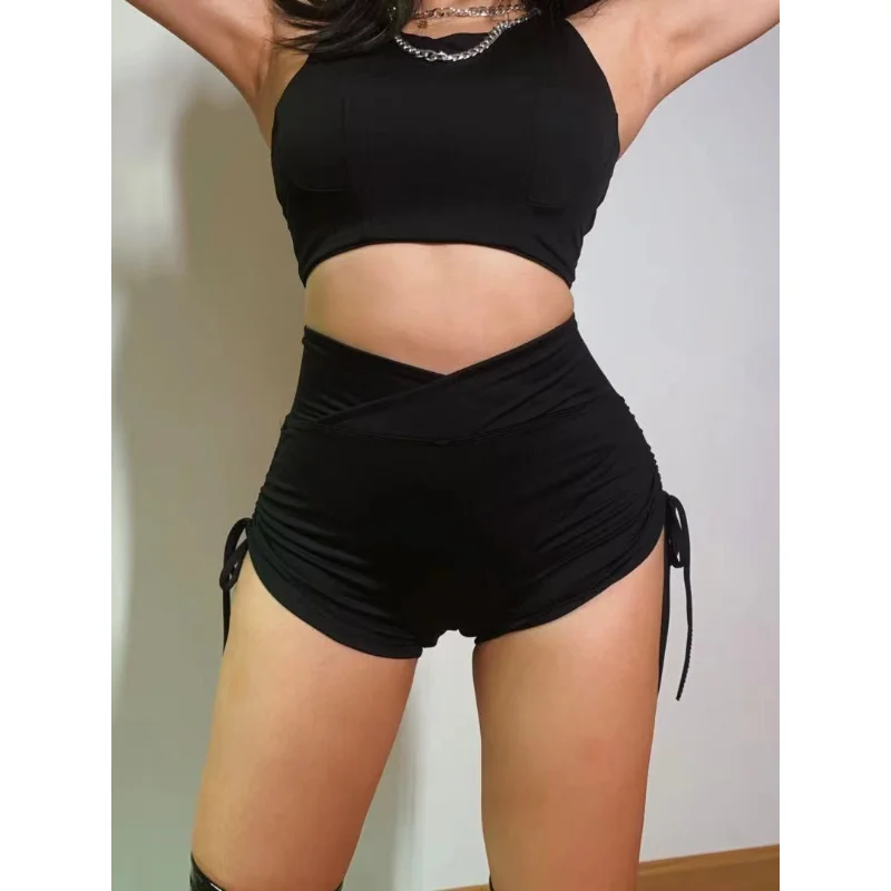 

Горячая девушка Jazz Dance Fitn Bla Эластичная талия Высокая талия V-образные орты Танцевальный бот Повседневные орты из полиэфирного волокна