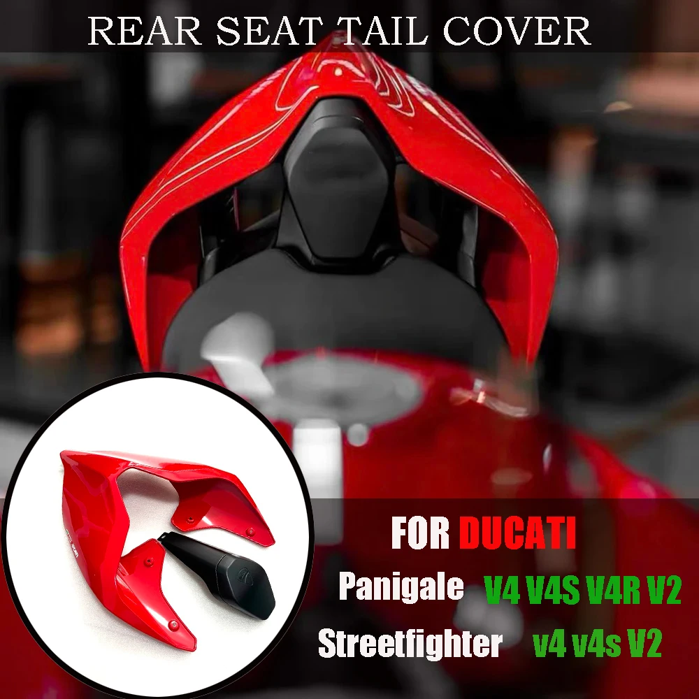 New Motorcycle Carbon Fiber Rear Hump Seat Cowl For DUCATI Superleggera Panigale V2 V4 V4S V4R Streetfighter V4/S V2 Accessories