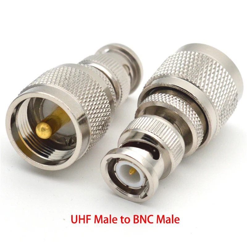 BNC-Stecker-Buchse auf UHF-PL259-Stecker-Buchse SO239-Buchse RF-Koaxialadapter Kupferanschluss für Radioantenne – Detail 2
