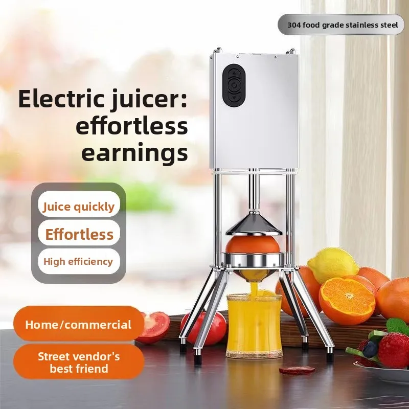 Electric Juicer Stainless Steel Commercial Orange Juice Hand Press Cold Press Juice Press Machine