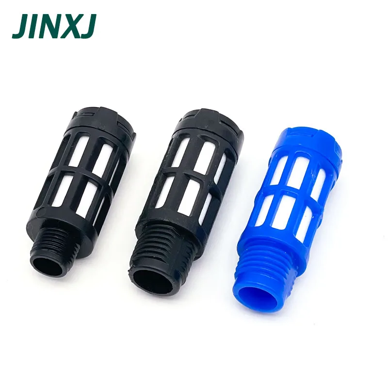 Pneumatic Muffler Plastic Exhaust Air Silencer PT1/8 1/4 3/8 1/2 Male Thread Absorb Noise for Solenoid Valve