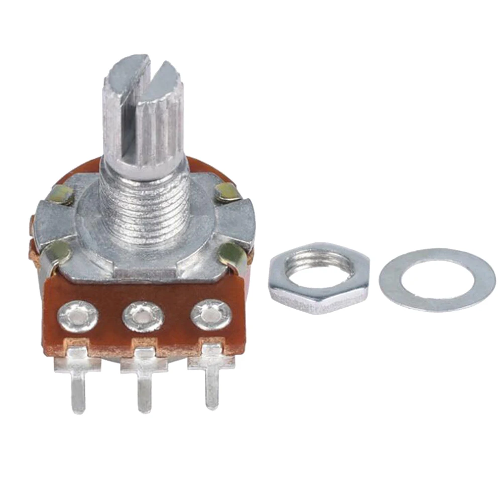 

Audio Potentiometers Full Size Long Knurled Split Shaft Coarse B10k Guitar Amp Volume Control Adjustable Electric Component