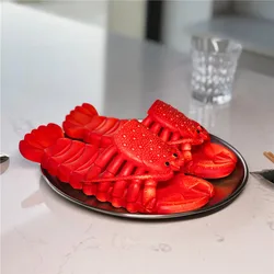 Crayfish Slippers Sandals Cute Parent-child Flip flops Slippers Summer Indoor Outdoor Beach Shoes Flip Flops Sandalias Hombre