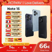 [Ship From Germany] HOTWAV Note 15 Ultra-Thin Smartphone 6.6'' HD+ Android 14 OS 4GB 64GB Mobile Phone 13MP 5160mAh Cellphone