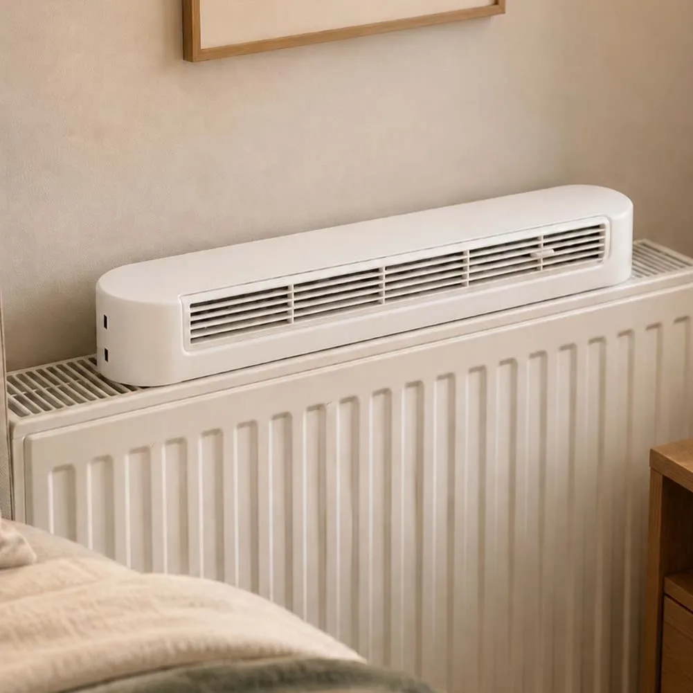 Smart 3 in 1 Heat Circulation Fan for Radiator Heated Towel Rail and Desktop with Timer Wind Setting and Display