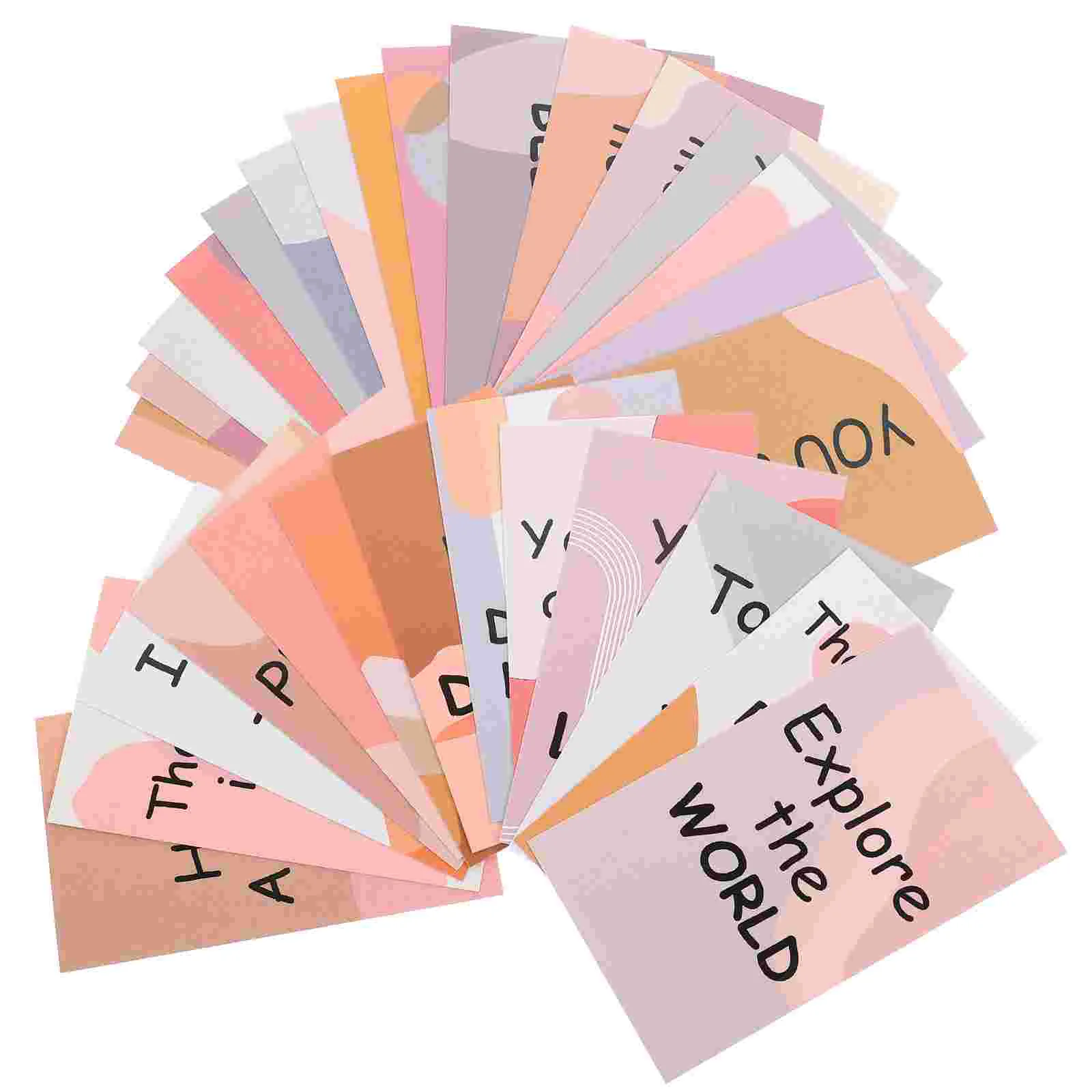 30 Pcs Motivational Cards Encouragement Bohemia Colorful for Inspirational Quote Business Students Child Staff