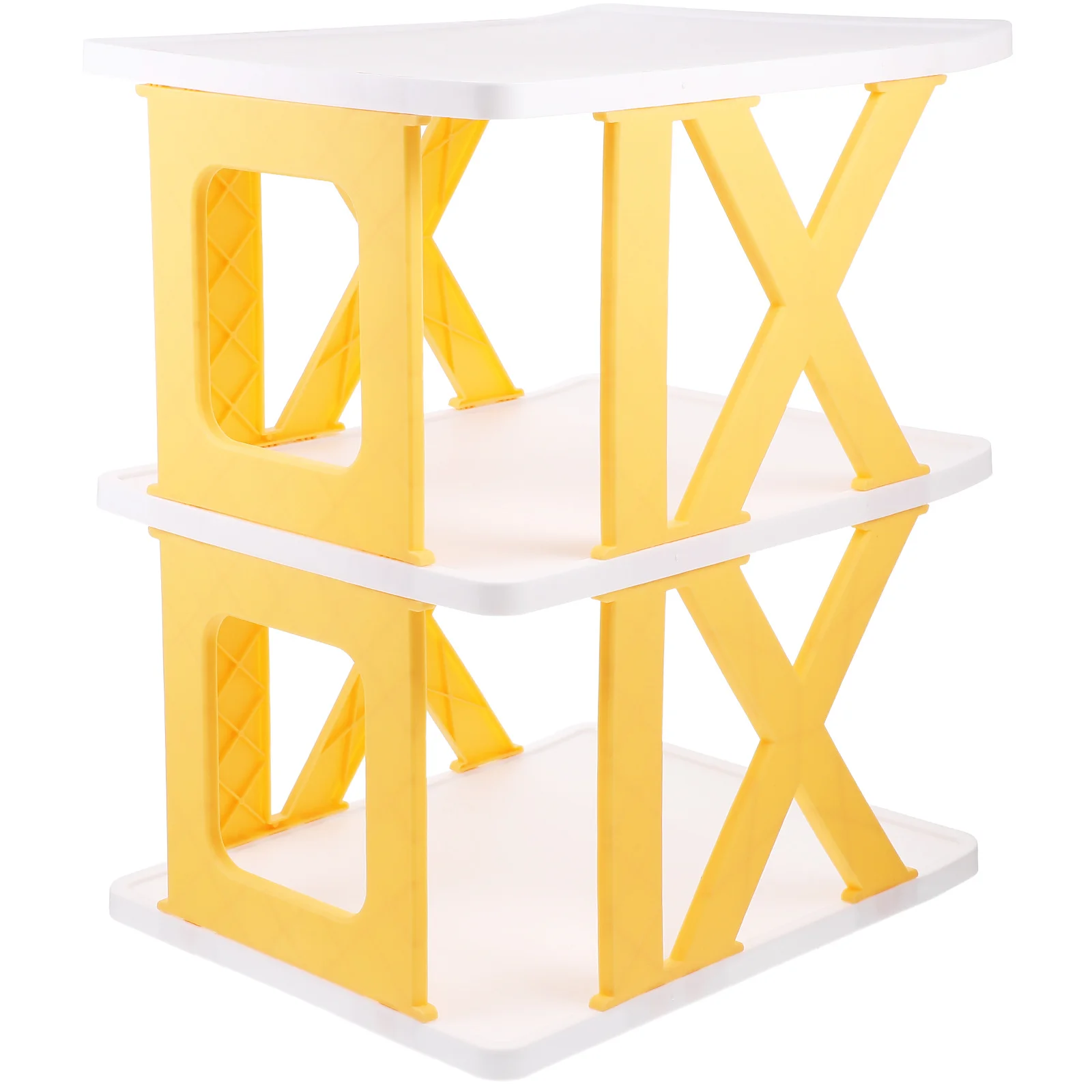 

2-Tier Rack Foldable Organizer Heavy Duty Storage For Dorm Floor Tall Shoes Boot Rack Wide Shoe Stand Multi-Layer Shoe Shelf