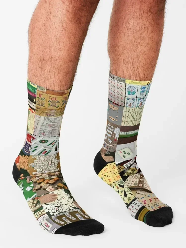 جوارب Mahjong الرياضية المخصصة للتدفئة جورب للأطفال تشغيل الصبي الطفل الجوارب النسائية