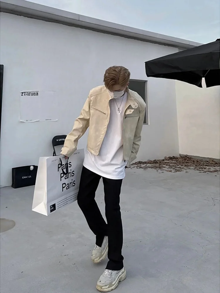 

Cleanfit Men's Casual Pants Vibe Drapey High-End Feel Slit Suit Pants American Casual Sle Breathable Polyester Fiber