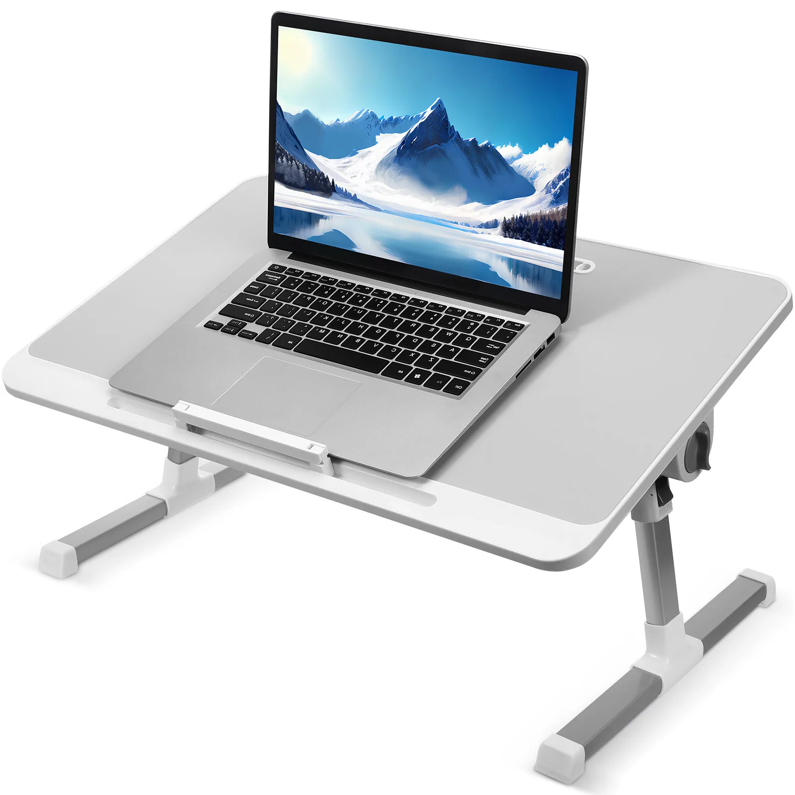 

Foldable Bed Table Laptop Desk Portable Aluminum Alloy Adjustable Height Study Computer Tray For Home Office Dormitorio