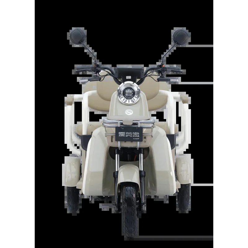 C21 Open Body Electric Tricycle for Adults 60v 200kg Payload Capacity 3-Wheel Leisure Cargo Bike with Large Di