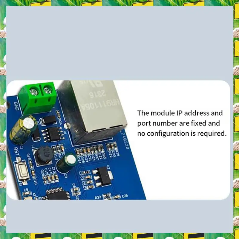 3C Electron RS485 To Ethernet Module RS485 Serial To Ethernet Serial Transmission Versatile Convenient Portable Communication Mo