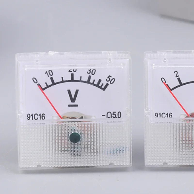 AC 150-300V DC 10-250V DC 5-75A Ammeter Mini Voltage Current Meter Tester Analog Pointer Volt Ammeter Panel Meter