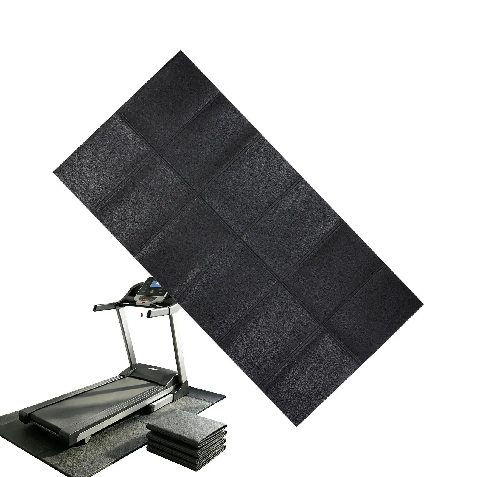 Treadmill Mat Non Slip Vibration Absorbing Waterproof Carpet Under Elliptical Pad For Home Gym Office Indoor Yoga Workout