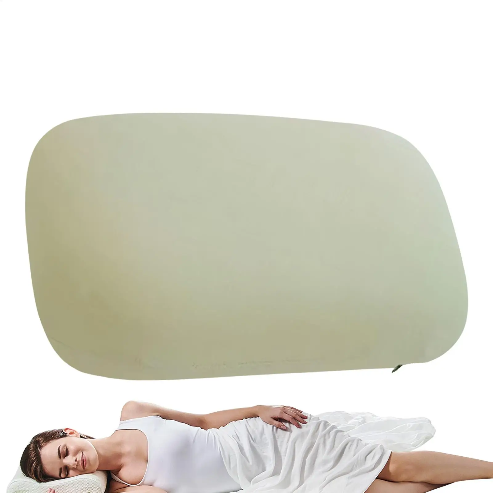 

Camping Pillow Breathable Headrest Ergonomic Portable Foldable Cooling Memory Foam Pillow For Flight Hiking Travel Hotel