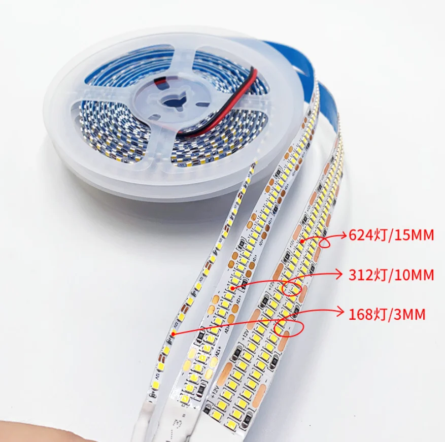 Super Bright Led Strip Light SMD 2025 5m White LED Strip Tape Diode 312LED 624LED IP20 NO Waterproof Lamp Lights Strips DC12V