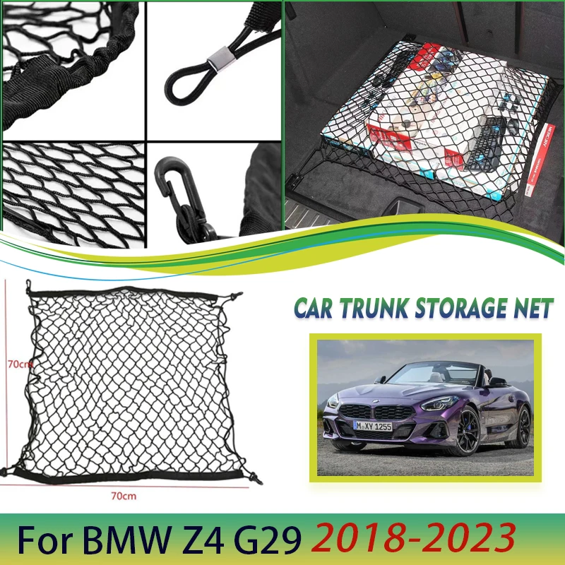 

Car Trunk Net For BMW Z4 G29 2018 2019 2020 2021 2022 2023 Rear Trunk Organizer Elastic Luggage Trunk Bag Cargo Car Accessories