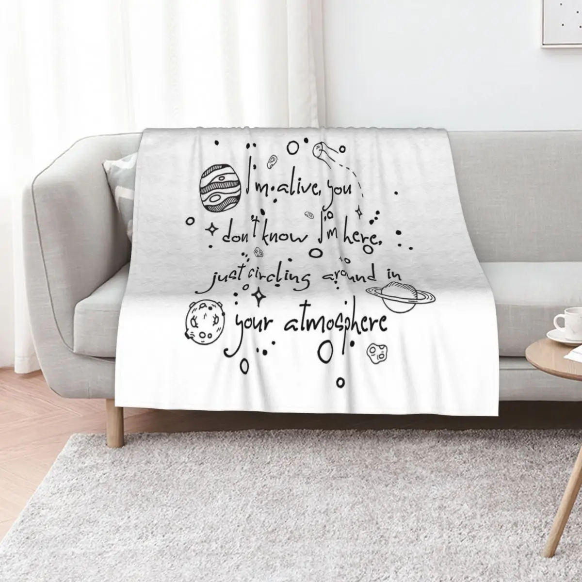 

Circling Around... Throw Blanket Bed covers decorative Loose Soft Beds Blankets