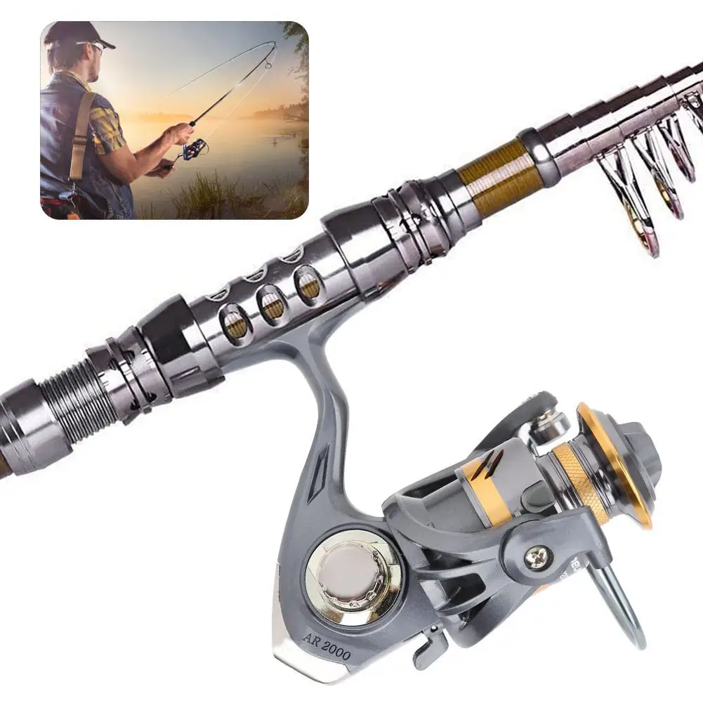 2BB Fishing Reel 5.2:1 Gear Ratio Metal Spool Large Capacity Sea Rock Fishing Wheel 2000-4000 Series Left/Right Hand