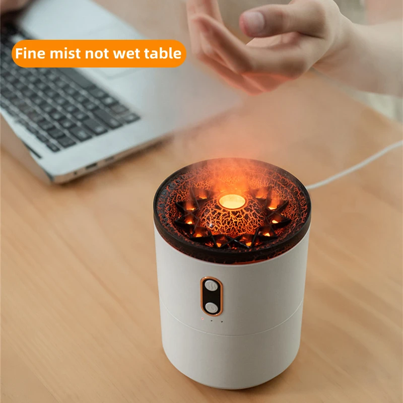 Creative Volcano Aromatherapy Humidifier USB Electric Ultrasonic Aroma Essential Oil Diffuser Home Room Fragrance Air Humidifier