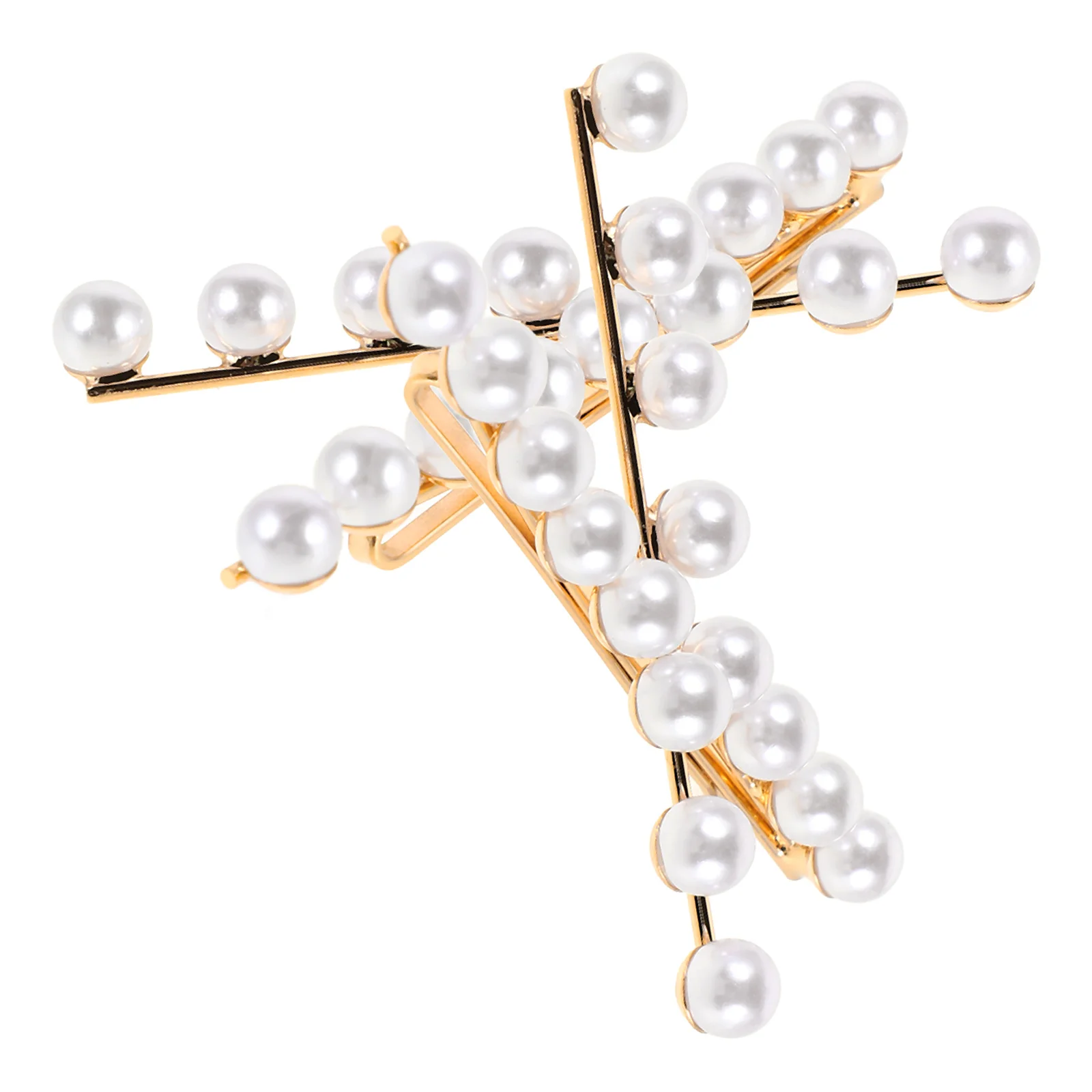 

Fashionable Hairpin Artificial Barrettes Versatile Elegant Hair Clips For Daily And Party 2Pcs