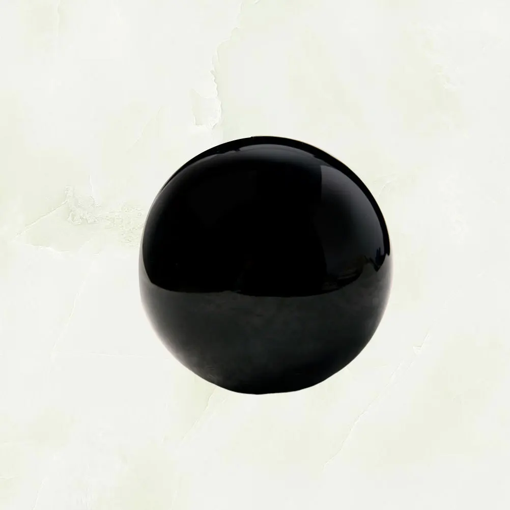 1Pcs Black Obsidian Crystal Ball 4cm Natural Stone Sphere Elegant Home Office Desktop Decoration Gift Obsidian Decor